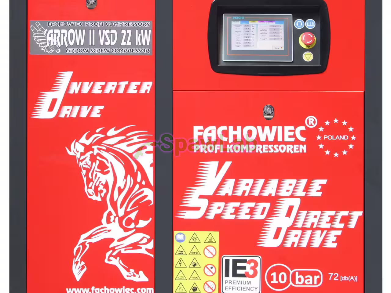 Screw compressor Profi Kompressoren ARROW II 22 kW VSD 1160 to 3000 l/min 10 bar 400 V direct drive, photo 3