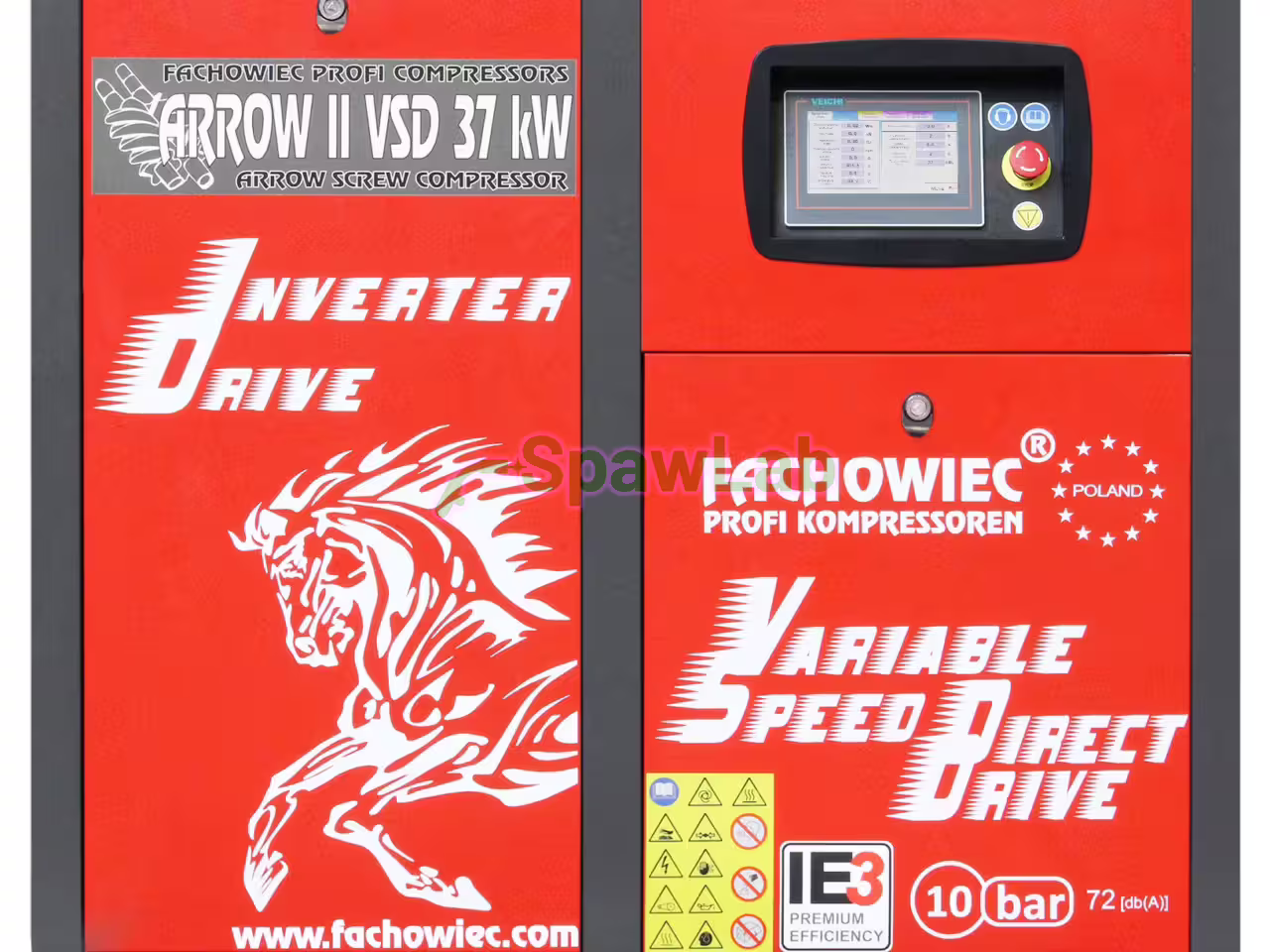 Screw compressor Profi Kompressoren ARROW II 37 kW VSD 2040 to 5600 l/min 10 bar 400 V direct drive, photo 3