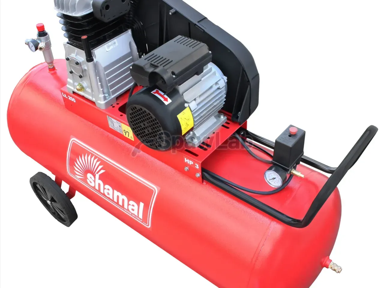 Piston compressor Shamal CM 390/200 SB38C 2.2 kW 230 V 10 bar, photo 5
