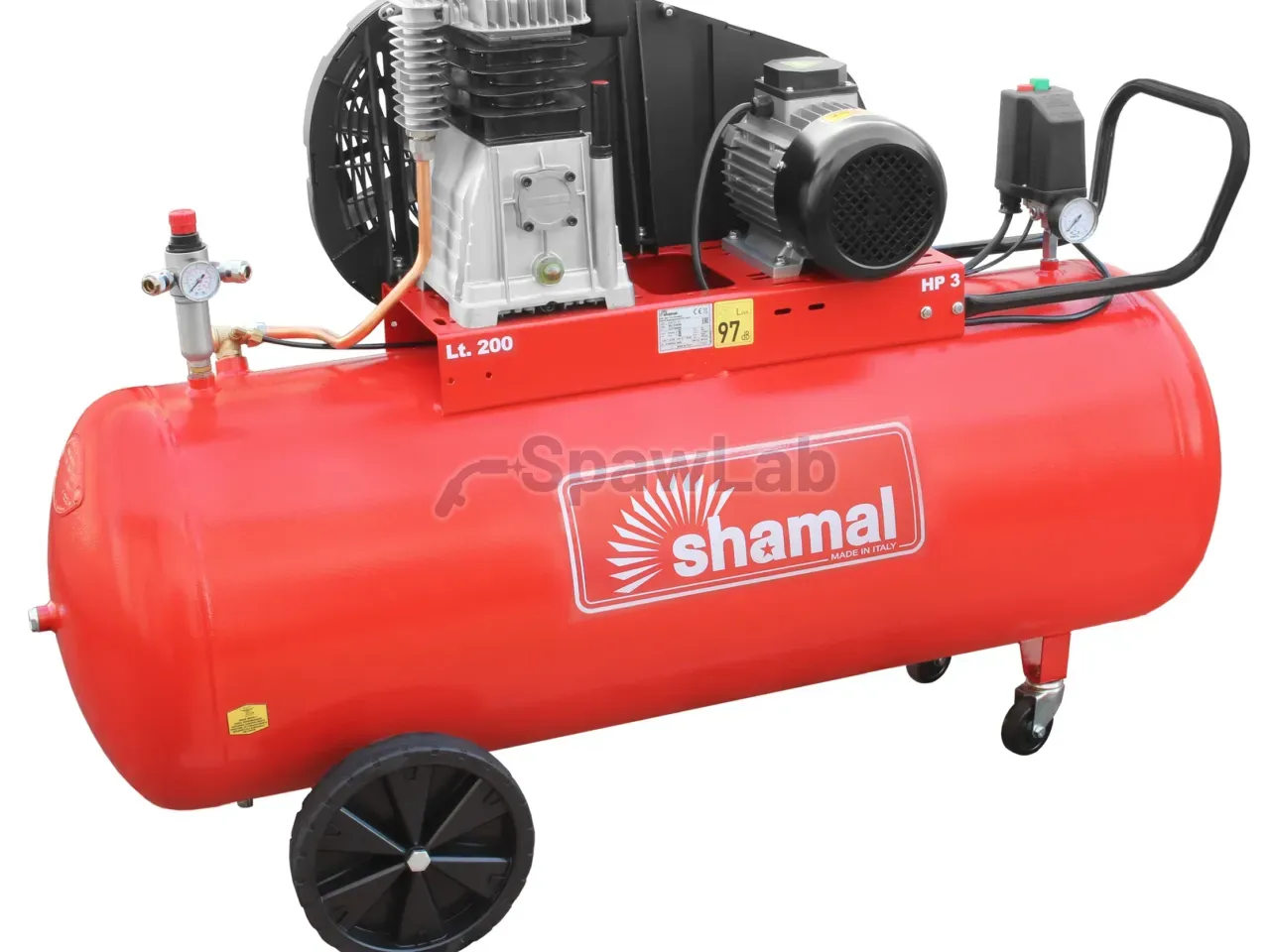 Kolbenkompressor Shamal CT 390/200 SB38C 400 V 2,2 kW 10 bar
