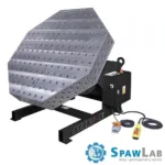 FERROS 3D 1400 x 1400 x 200 octagonal welding table with rotary positioner