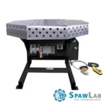 FERROS 3D 1400 x 1400 x 200 octagonal welding table with rotary positioner, photo 2