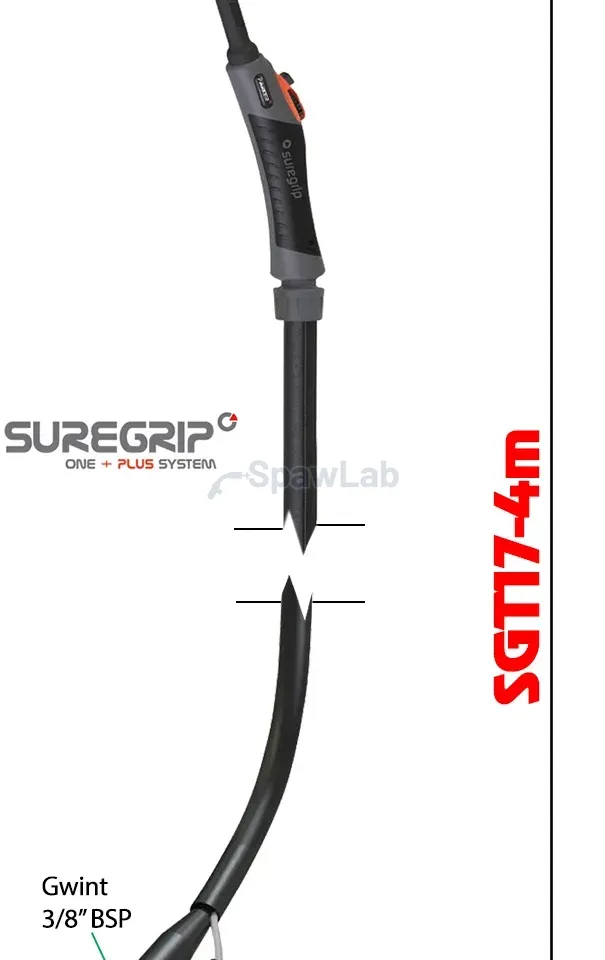 TIG welding torch Parker Suregrip SGT17 Flex PKG 4 m, photo 2
