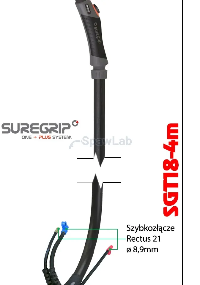 TIG welding torch Parker Suregrip SGT18 Flex PKG 4 m, photo 2