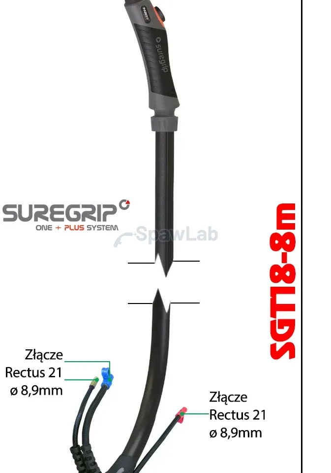 WIG-Schweißbrenner Parker Suregrip SGT18 Flex PKG x 8 m, Bild 2