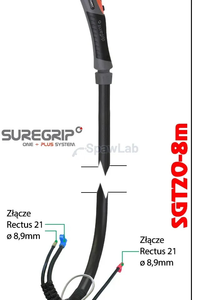 TIG welding torch Parker Suregrip SGT20 PKG 8 m, photo 2
