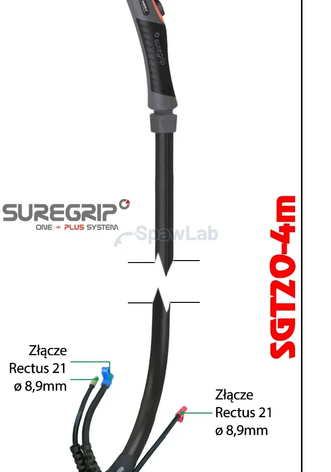 WIG-Schweißbrenner Parker Suregrip SGT20FX PKG x 4 m, Bild 2