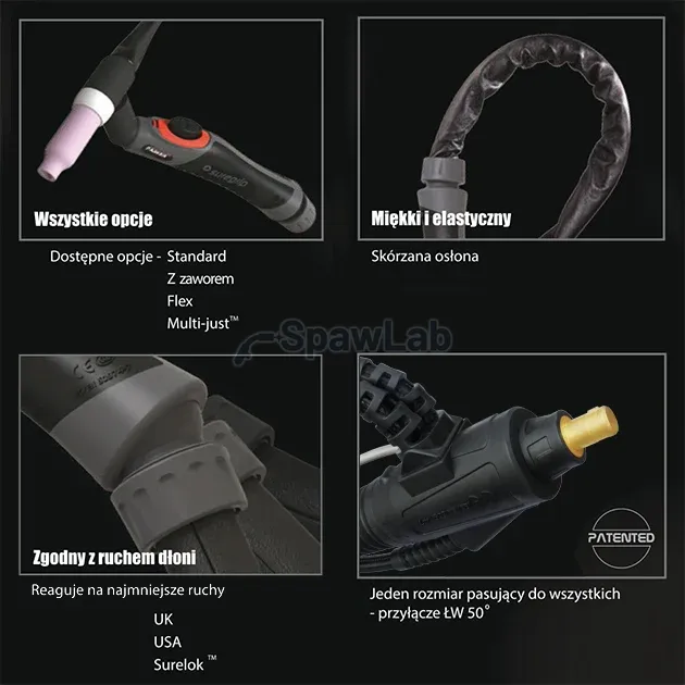TIG welding torch Suregrip SGT18 Flex PKG 8 m, photo 3