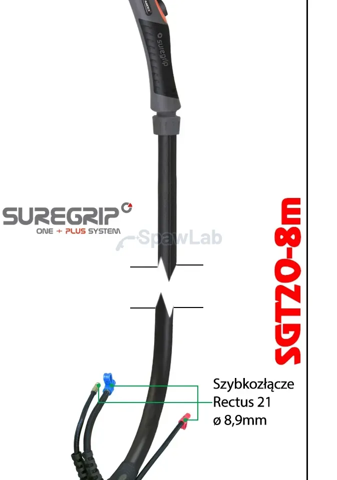 TIG welding torch Suregrip SGT20FX PKG 8 m, photo 2