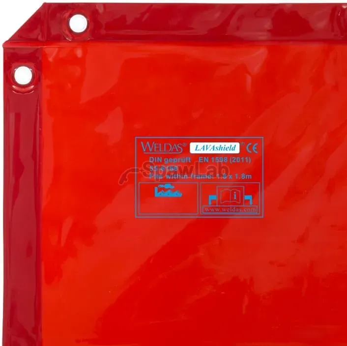 Weldas Ekran Spawalniczy LAVAshield® (1,74×2,34m) Pomarańczowo-Czerwony 55-6168, zdjęcie 4