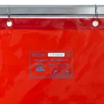 Weldas LAVAshield® red welding screen 180×137 cm, linkable, 55-6218
