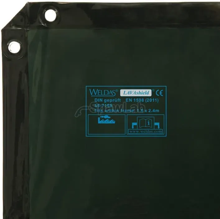 Weldas LAVAshield® welding screen, green, 1.74 x 2.34 m 55-7168, photo 5