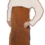 Weldas Lava Brown™ clip-on leather welding apron 44-7836