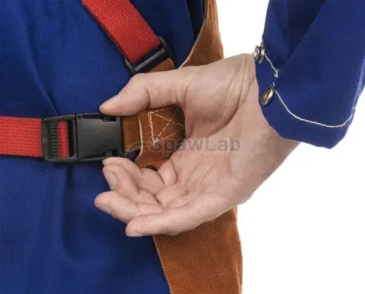 Weldas Lava BROWN™ 44-7136 leather welding apron (91x60cm), photo 4