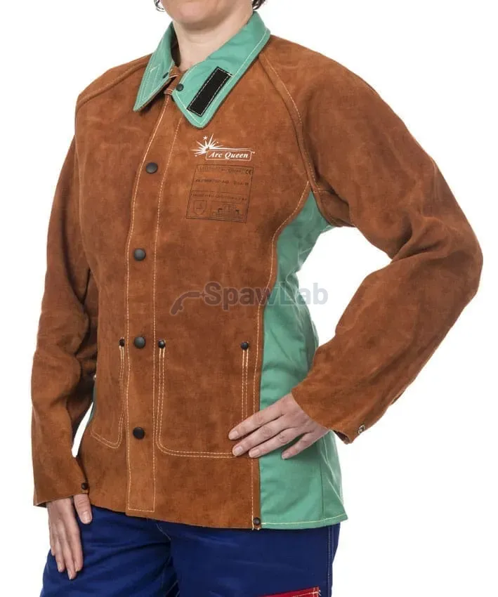Weldas Lava Brown™ Arc Queen™ 44-7300/P-AQ welding jacket for women