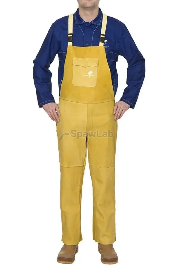 Weldas Golden Brown™ 44-5600 Schweißer-Latzhose aus Narbenleder