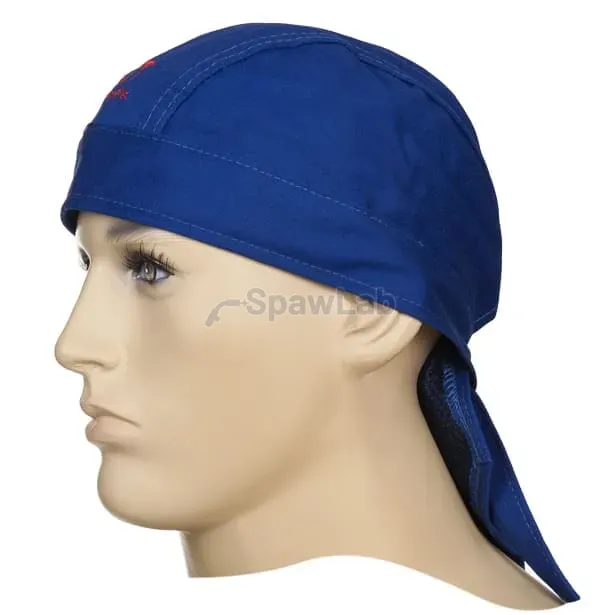 Weldas Fire Fox™ 23-3612 blue flame-retardant welding doo-rag (bandana)
