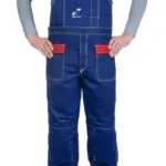 Weldas Fire Fox™ 33-2700 blue flame-retardant welding bib overalls