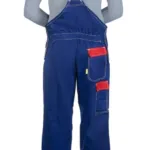 Weldas Fire Fox™ 33-2700 blue flame-retardant welding bib overalls, photo 3