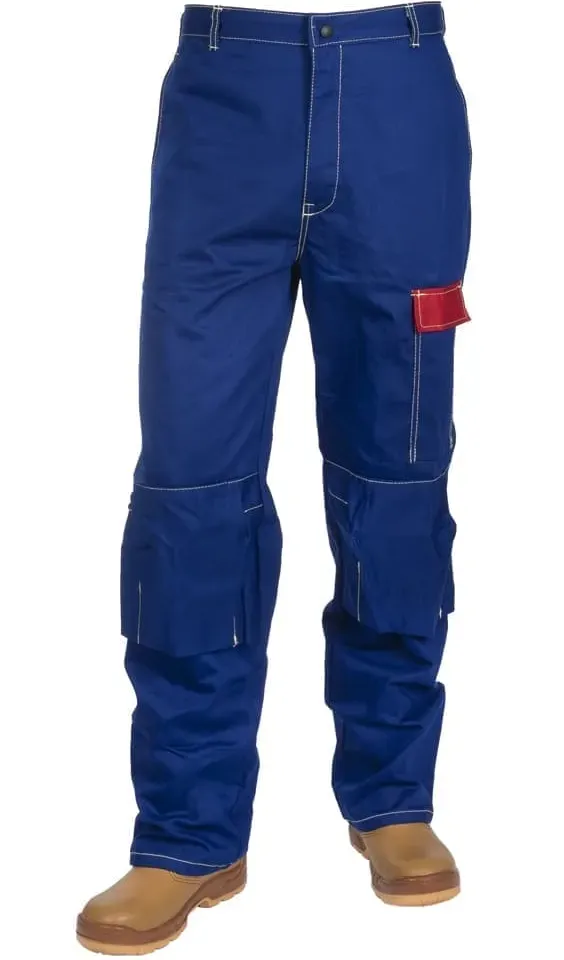 Weldas Fire Fox™ 33-2600 blaue, flammhemmende Schweißerhose