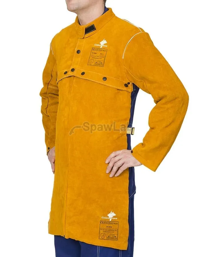 Weldas Golden Brown™ 44-2800 Leder-Schweißerpelerine mit Ärmeln