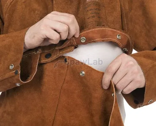 Weldas Lava Brown™ 44-7800 Schweißercape mit Ärmeln, Bild 2