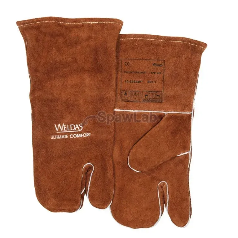Weldas 10-2392L-MIT one-finger welding mitt for extreme temperatures