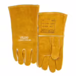 Weldas COMFOflex® Golden Brown™ 10-2392GB welding gloves with aluminised shield
