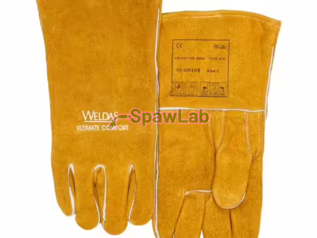 Weldas COMFOflex® Golden Brown™ 10-2392GB welding gloves with aluminised shield