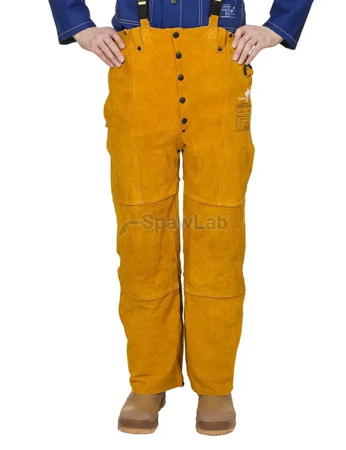 Weldas Golden Brown™ 44-2600 leather welding trousers