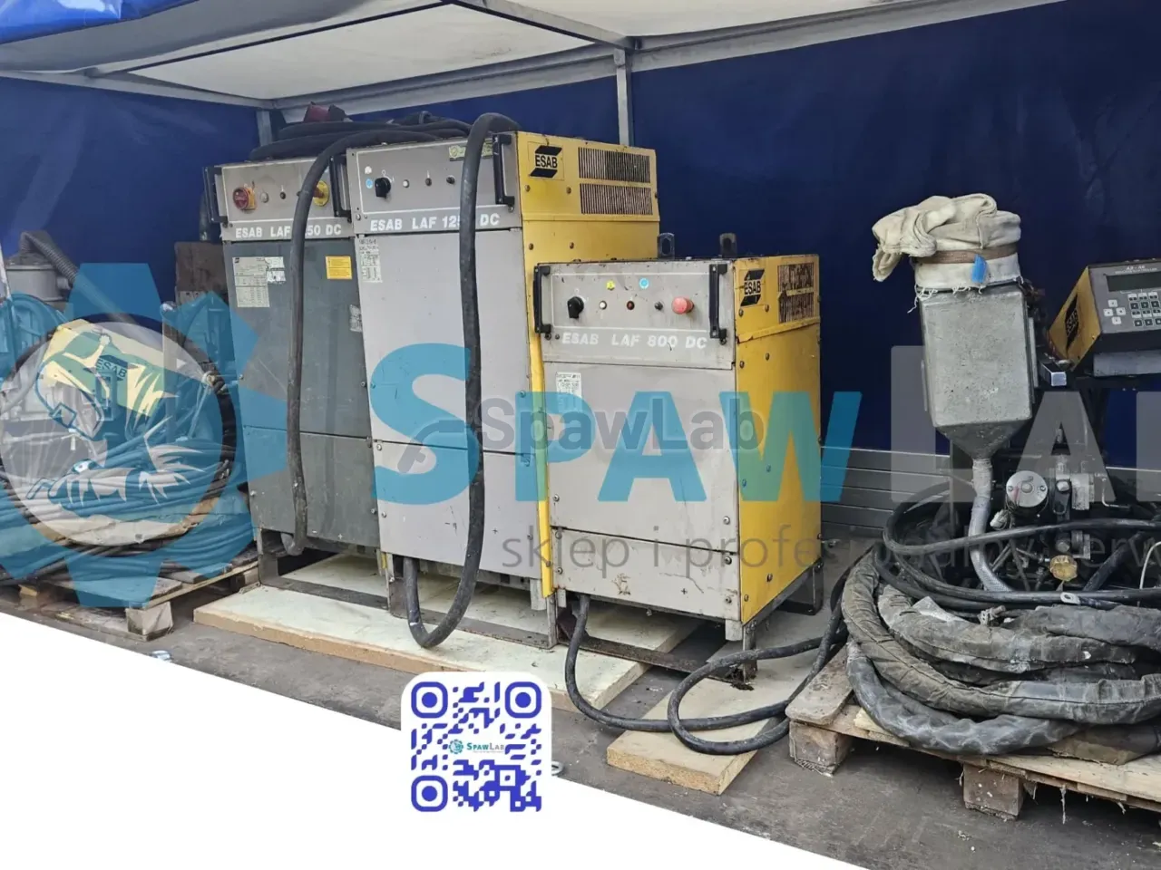 Zestaw- 2x Esab LAE 1250, 1x Esab LAE 800 + 3x traktorek spawalniczy esab ( panel A2-A6), Przewód pośredni ok 50m, zdjęcie 11