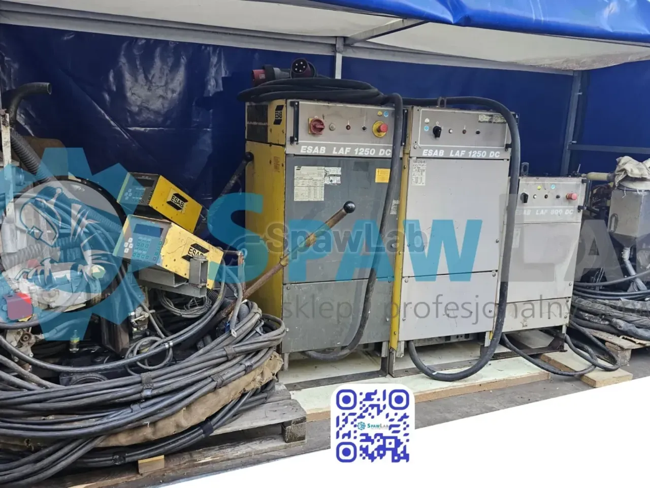 Zestaw- 2x Esab LAE 1250, 1x Esab LAE 800 + 3x traktorek spawalniczy esab ( panel A2-A6), Przewód pośredni ok 50m, zdjęcie 12