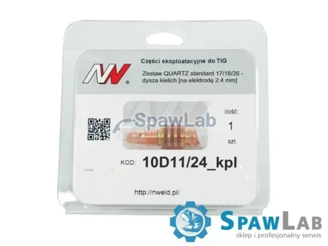 Zestaw Quartz - standard 17/18/26 dysza kielich [na elektrodę 2.4mm]