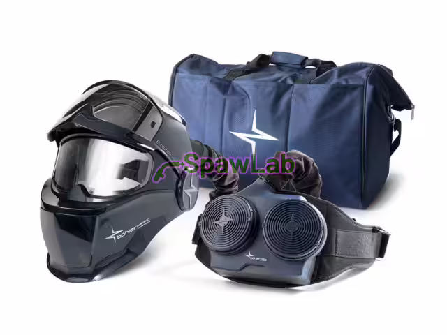 Böhler Welding Evolution Vision 65F Air Kit, flip-up welding helmet with Evolution Air PAPR