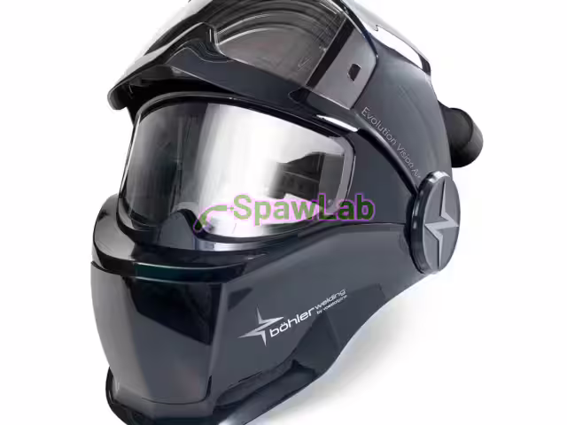 Böhler Welding Evolution Vision 65F Air flip-up welding helmet for PAPR powered air systems