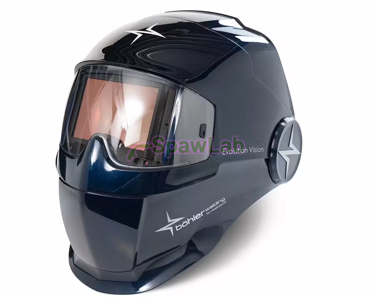 Przyłbica automatyczna Böhler Welding Evolution Vision 65F, niebieska z połyskiem