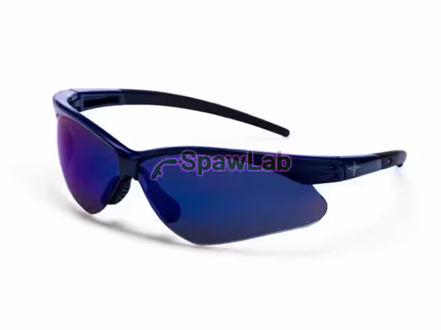 Okulary ochronne Böhler Welding Eyewear Blue Mirror z niebieskimi lustrzanymi soczewkami