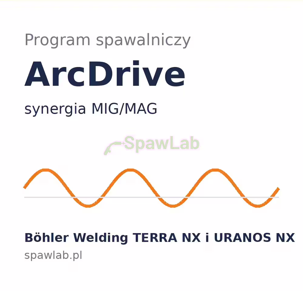 Program spawalniczy ArcDrive do maszyn Böhler Welding TERRA NX i URANOS NX