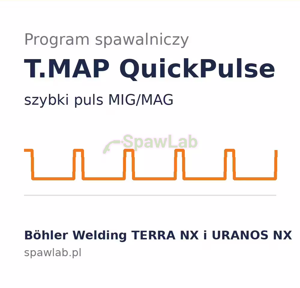 Program spawalniczy QuickPulse do maszyn Böhler Welding TERRA NX i URANOS NX