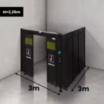 Spartus Modułowa cela for welding laser 3000x3000x2250 - układ L (2 ściany)
