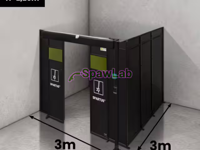 Spartus Modułowa cela for welding laser 3000x3000x2250 - układ L (2 ściany)