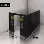 Spartus Modułowa cela for welding laser 3000x5000x2250 - układ L (2 ściany)