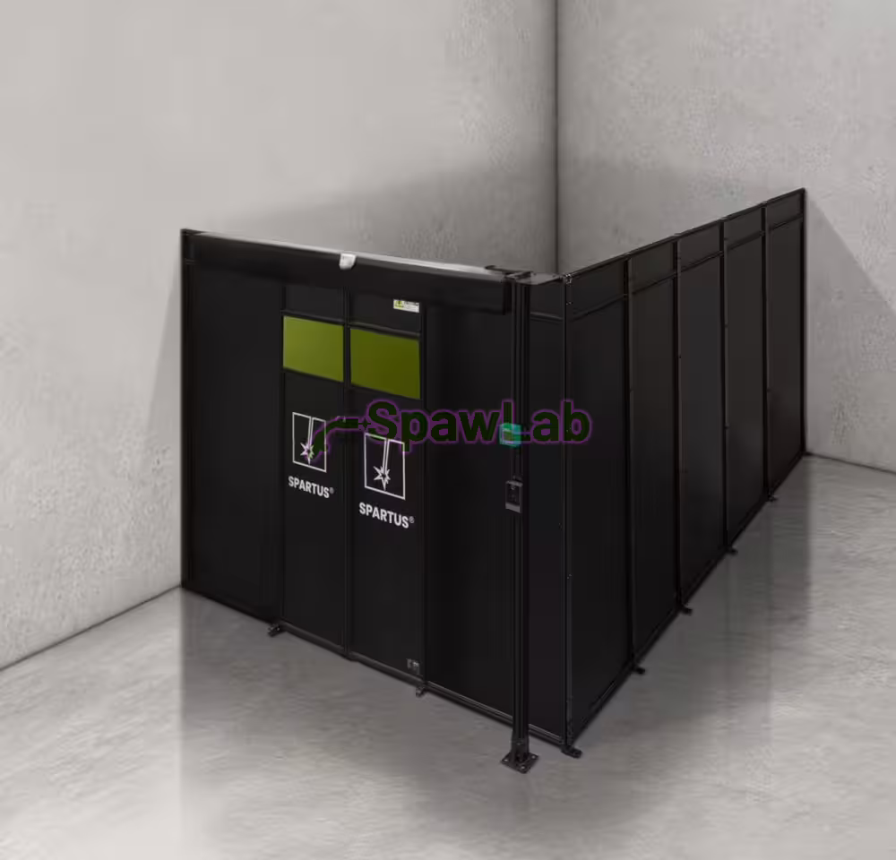 Spartus Modułowa cela for welding laser 3000x5000x2250 - układ L (2 ściany)