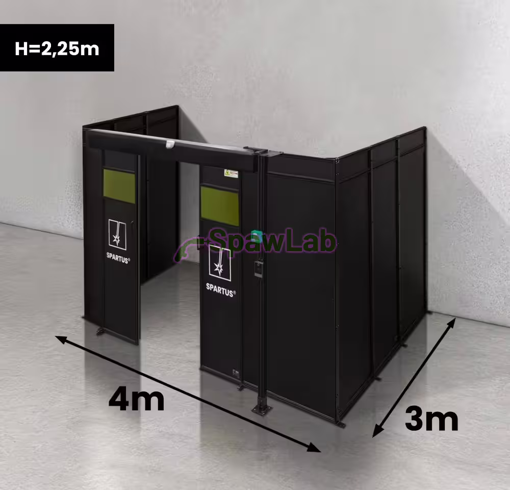 Spartus Modułowa cela for welding laser 4000x3000x2250 - układ U (3 ściany)