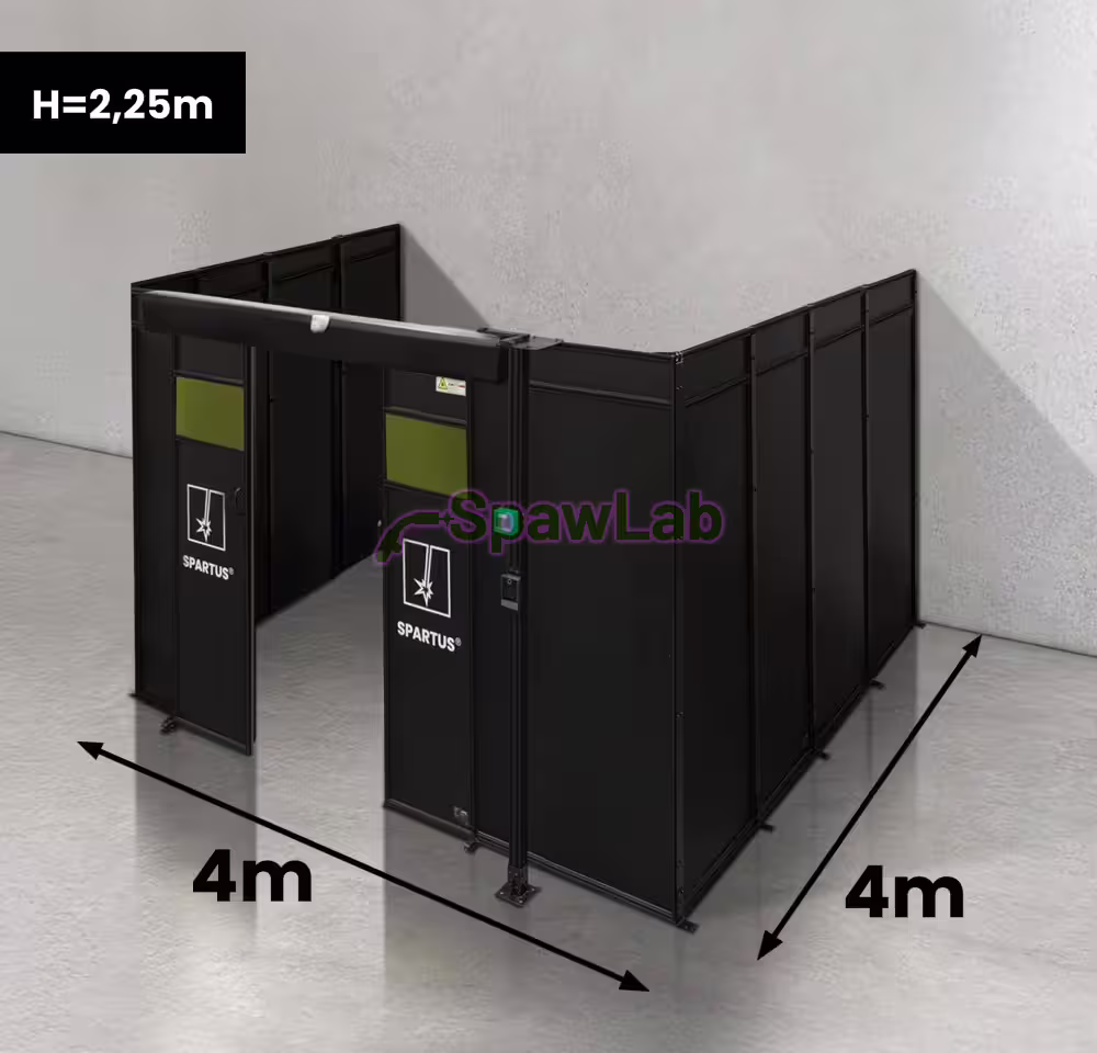 Spartus Modułowa cela für Schweißen Laser 4000x4000x2250 - układ U (3 ściany)