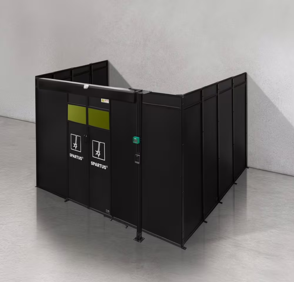 Spartus Modułowa cela für Schweißen Laser 4000x4000x2250 - układ U (3 ściany)