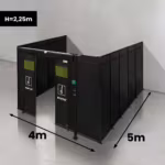 Spartus Modułowa cela for welding laser 4000x5000x2250 - układ U (3 ściany)