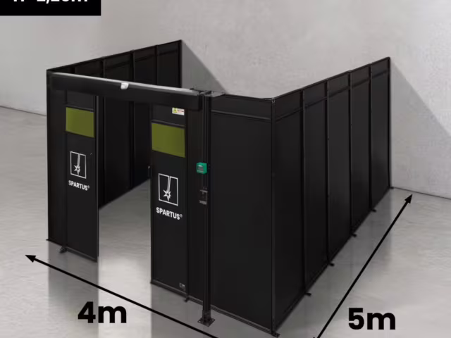 Spartus Modułowa cela for welding laser 4000x5000x2250 - układ U (3 ściany)
