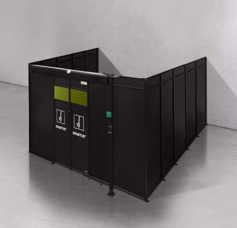 Spartus Modułowa cela for welding laser 4000x5000x2250 - układ U (3 ściany)
