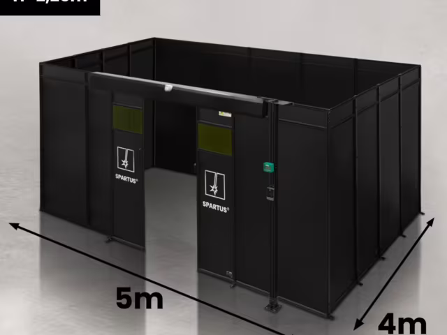 Spartus Modułowa cela for welding laser 5000x4000x2250 - układ czterostronny (4 ściany)